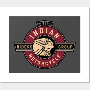 Indian Motorcycle Riders Group Posters and Art